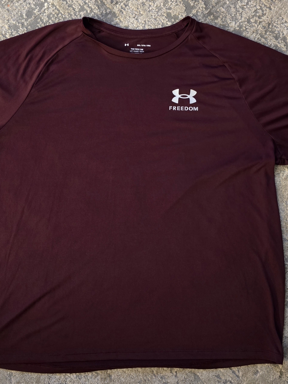 Under Armour Freedom Men's Maroon Tech T-Shirt